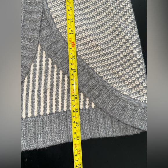 Athleta Sierra wool and cashmere knit cardigan sweater tweed pattern XS EUC - Picture 8 of 8